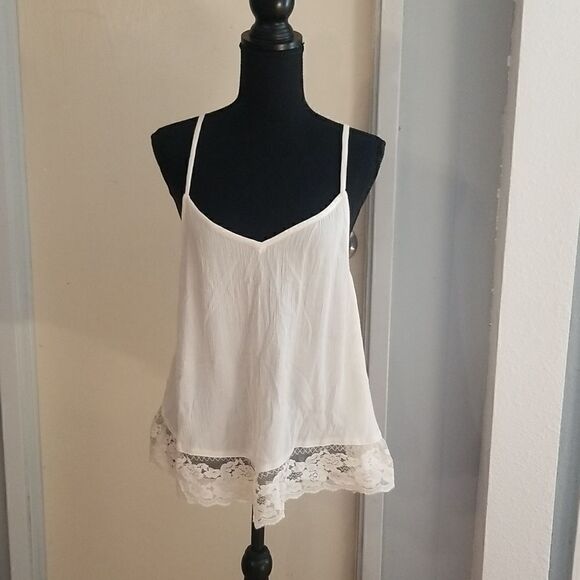 Intimately Free People Ivory  Top Sz medium pre-owned GC - Picture 1 of 13